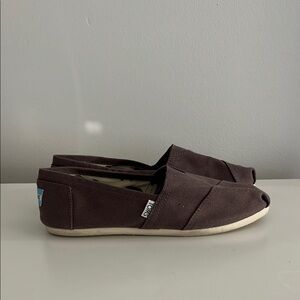 TOMS Brown Slip-On Shoes